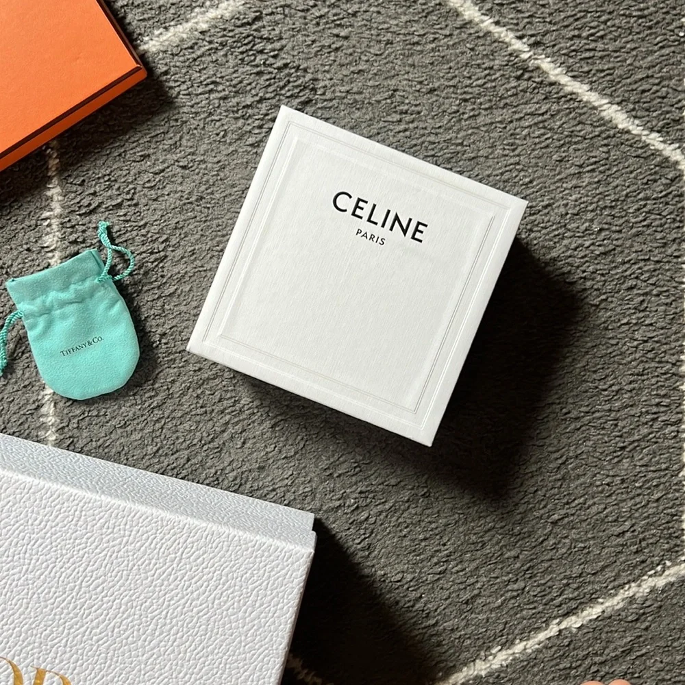 Dior , Hermes , Tiffany, Celine empty boxes set4